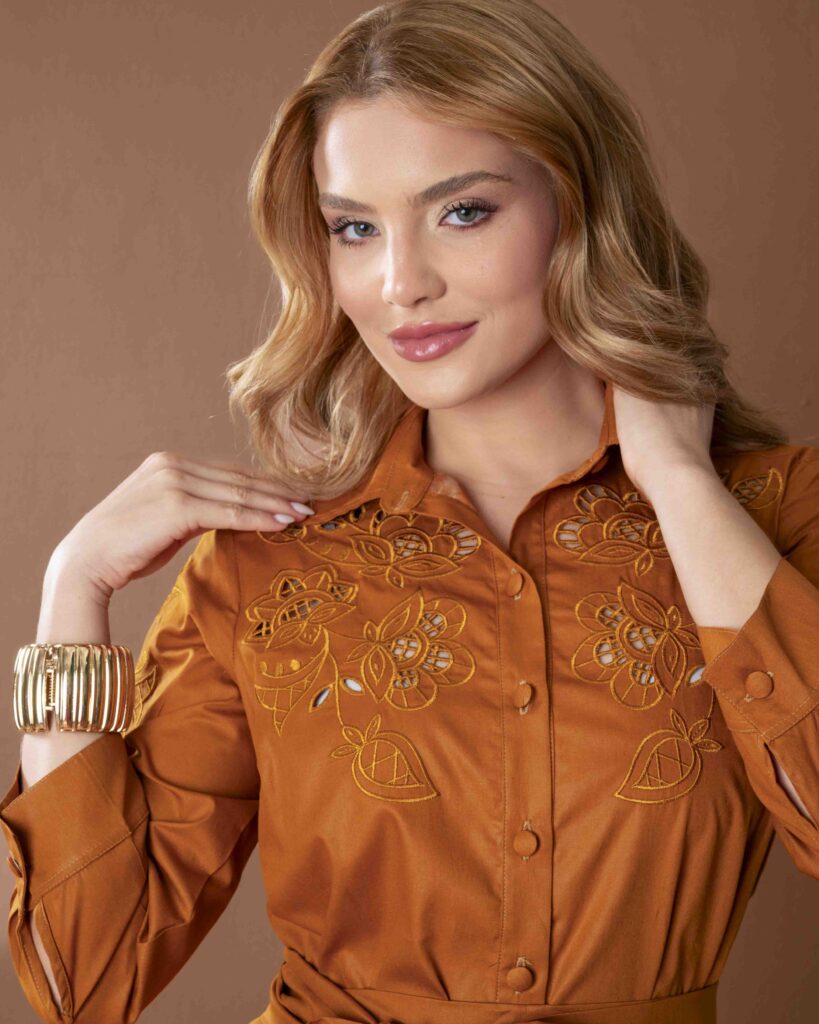 Chemise com Bordado Rechilieu Renata